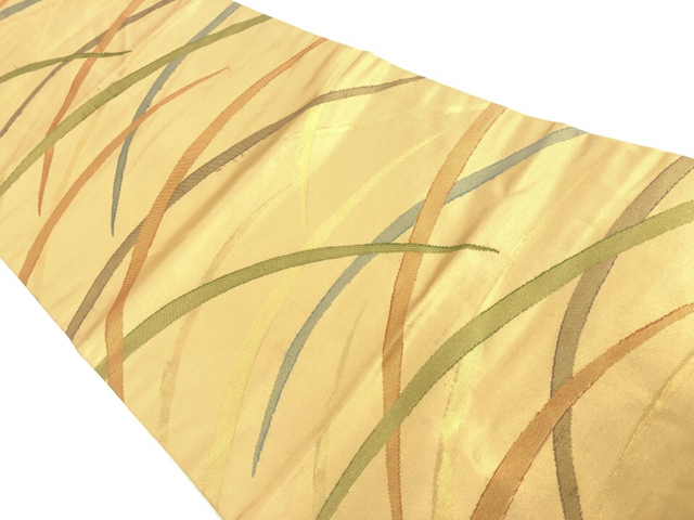 JAPANESE KIMONO / VINTAGE NAGOYA OBI / WOVEN GRASS